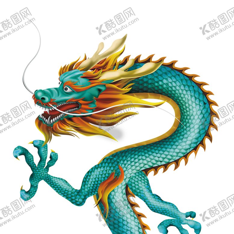 编号：89616905150403165686【酷图网】源文件下载-中国风金色龙元素