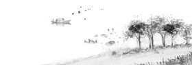 山水传统国风合成海报素材