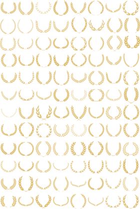 麦穗花边花纹素材