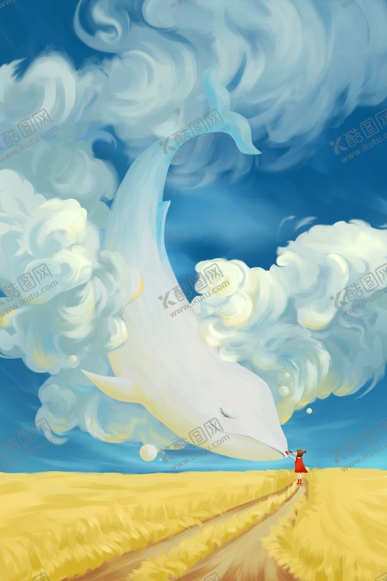 编号：83919010211429505436【酷图网】源文件下载-鲸鱼插画