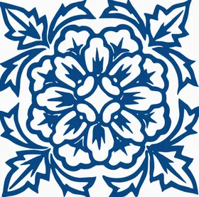 青花瓷花纹底传统底