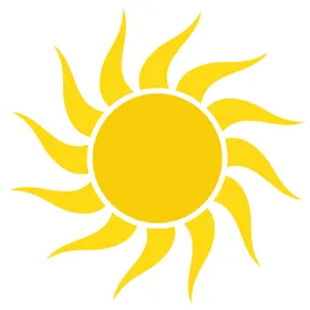 卡通太阳手绘插画素材可爱公公