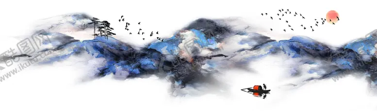 编号：81529609141802547023【酷图网】源文件下载-禅意意境山水水墨装饰画