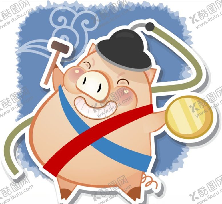 编号：19055207081043048836【酷图网】源文件下载-矢量金猪宝宝