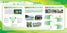 绿色色企业宣传栏展板背景板设计
