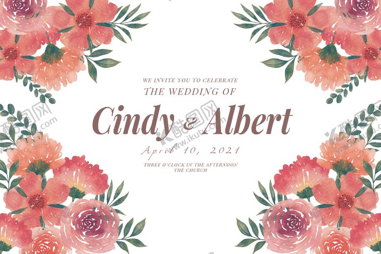 编号：79133309251931007952【酷图网】源文件下载-婚礼结婚请柬邀请函