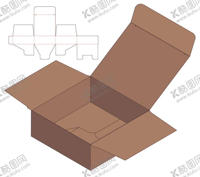 编号：71140910251205579075【酷图网】源文件下载-包装盒刀模图