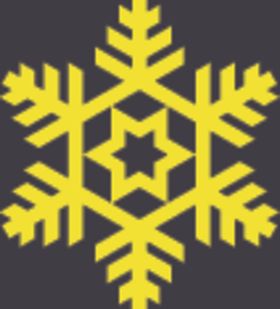 黄色雪花