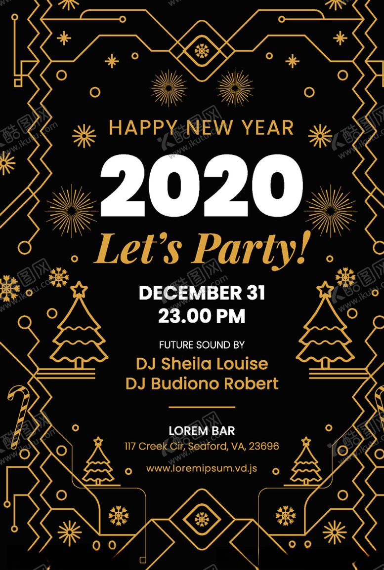 编号：19556010191517263440【酷图网】源文件下载-元旦海报