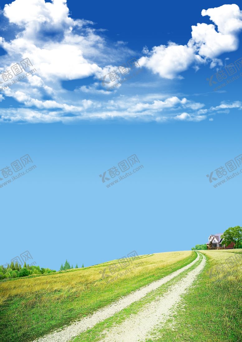 编号：28522510021831047240【酷图网】源文件下载-蓝天白云草地