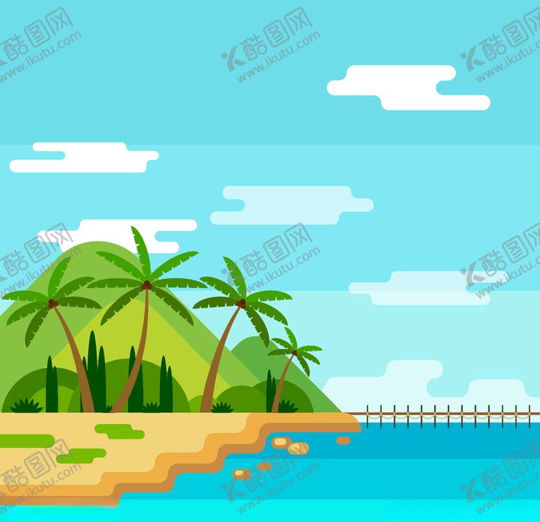 编号：97903405190210595988【酷图网】源文件下载-小岛自然风光