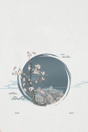 背景几何鲜花