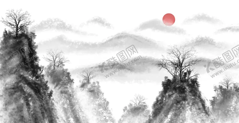 编号：75288107010159391113【酷图网】源文件下载-水墨山水