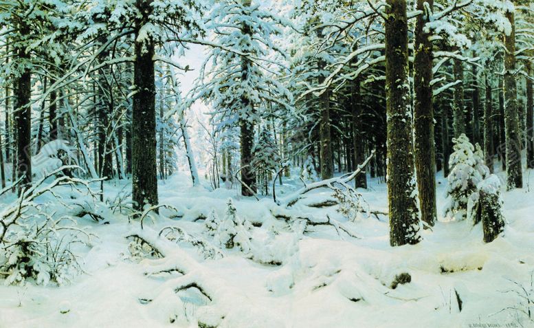 编号：31268209290818434626【酷图网】源文件下载-油画雪景写实风景