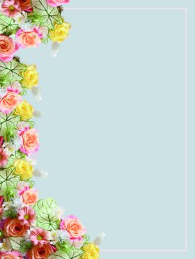 清新鲜花海报背景