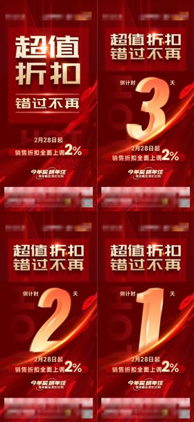 政策折扣回收海报