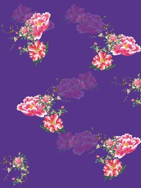 服装面料数码印花图案女装花型