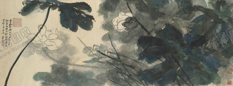 编号：69410309140907413987【酷图网】源文件下载-张大千国画山水画中式山水
