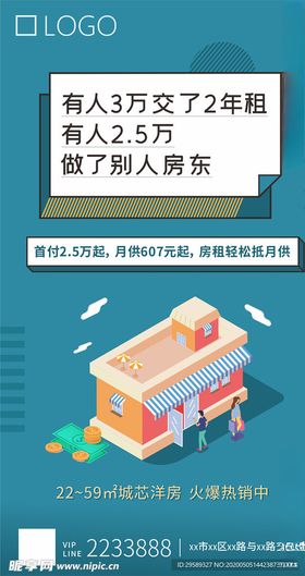 房地产商铺海报