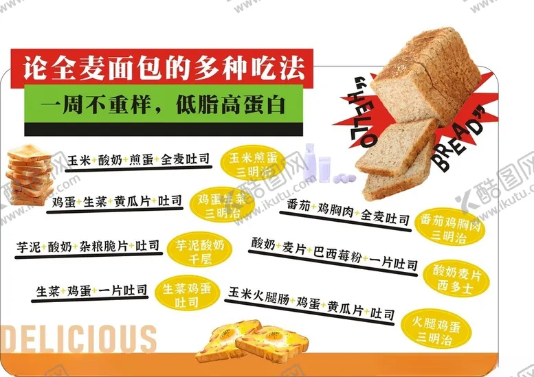 编号：92983002151557454858【酷图网】源文件下载-面包的吃法