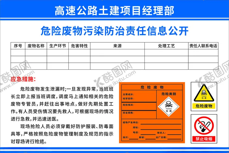 编号：92224102011337044066【酷图网】源文件下载-危险废物污染责任信息公开