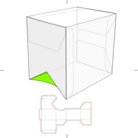 包装盒刀版图 纸盒刀版纸盒模板