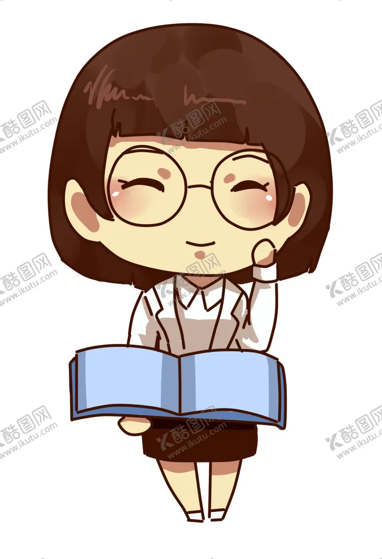 编号：89217106300813057221【酷图网】源文件下载-教师Q版形象