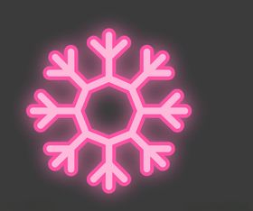 霓虹灯雪花