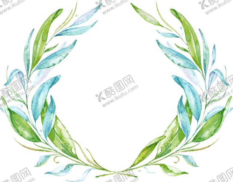 编号：45375110231629563218【酷图网】源文件下载-水彩植物
