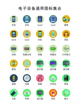 电子设备通用图标集合