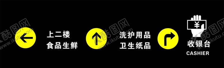 编号：64375009180628311877【酷图网】源文件下载-商场导示牌指示牌吊牌灯箱