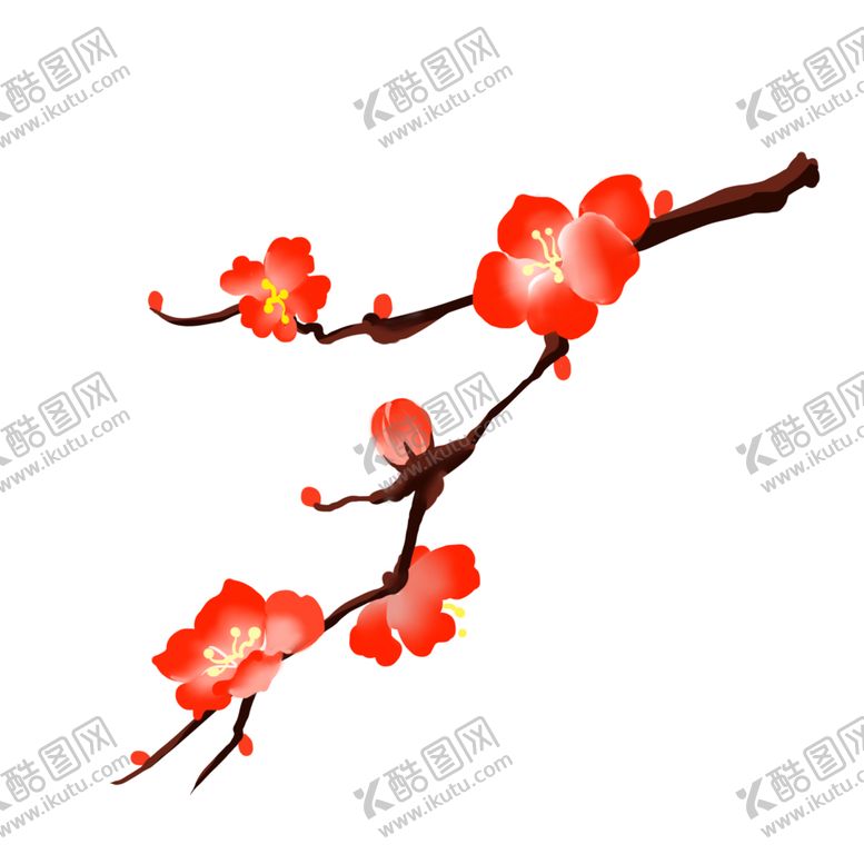 编号：55901805151038526791【酷图网】源文件下载-中国风水墨梅