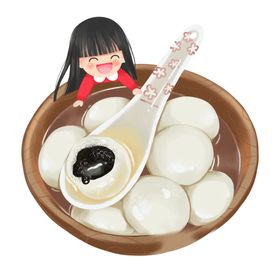 元宵节海报闹元宵汤圆