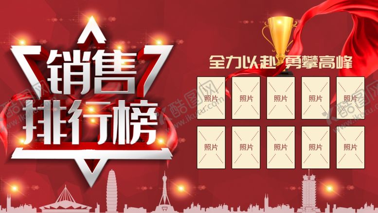 编号：35532110110634329275【酷图网】源文件下载-销售业绩排行榜