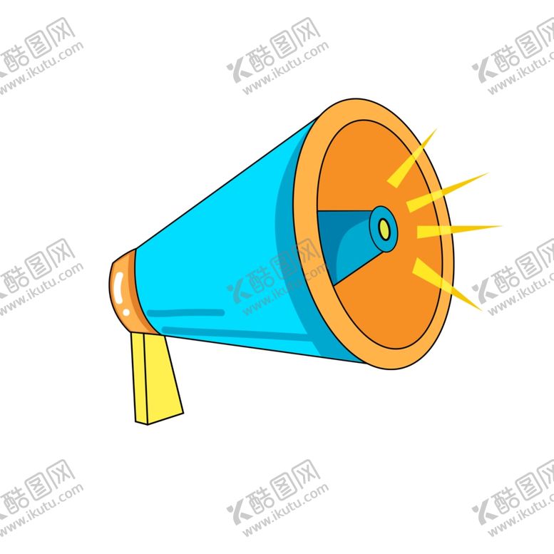 编号：40375009290046308494【酷图网】源文件下载-扬声器呼喊卡通夸张喇叭