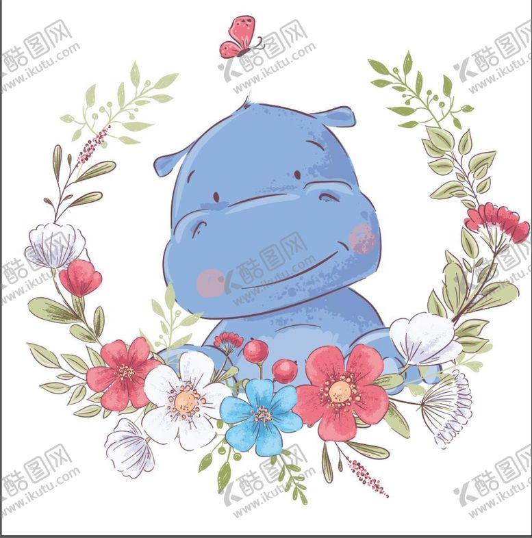 编号：09274309130615586802【酷图网】源文件下载-卡通河马创意精致