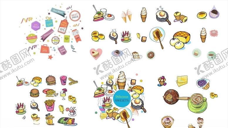 编号：64594206160322378163【酷图网】源文件下载-汉堡店壁画