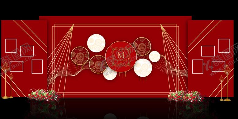 编号：54556605181426589060【酷图网】源文件下载-红金婚礼