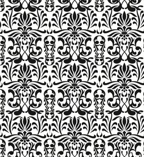 硅藻泥刻花花纹线条矢量