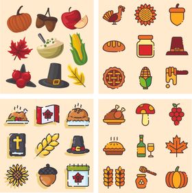 秋季元素图标