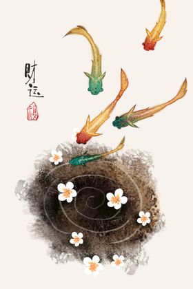 金鱼装饰画