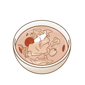 手绘银耳羹