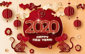 新年2020鼠年灯笼