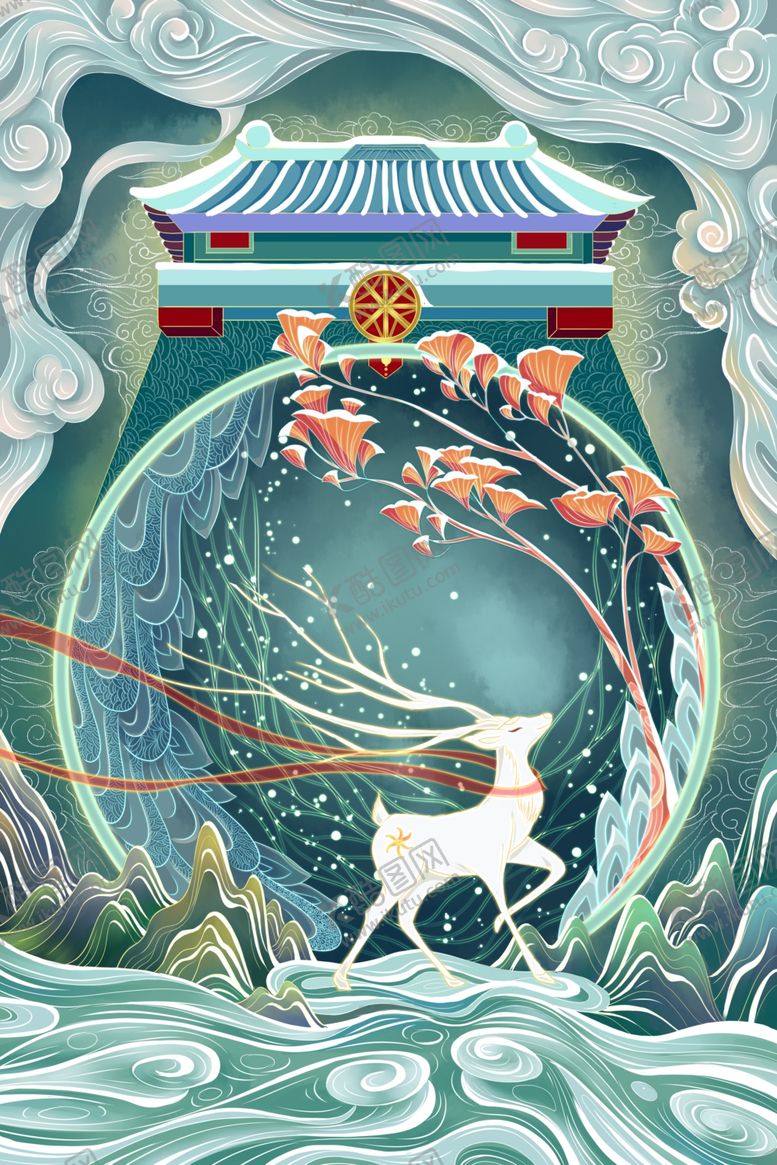 编号：70141402130005345484【酷图网】源文件下载-国潮海报 