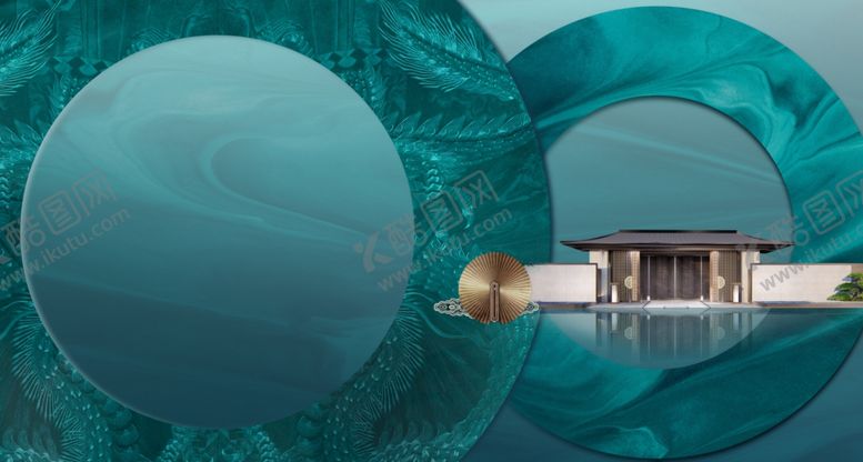 编号：76081109220749249409【酷图网】源文件下载-别墅湖山新中式意境唯美