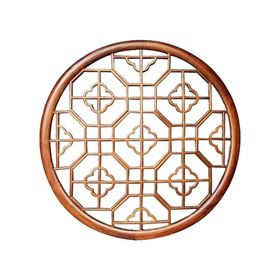 中国风古典圆形屏风