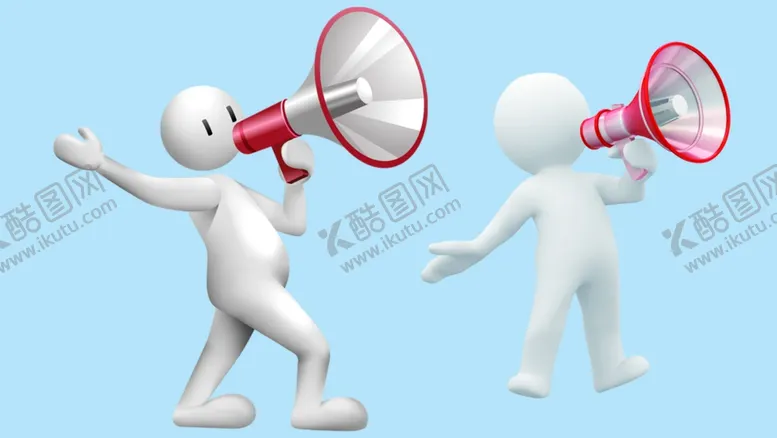 编号：21227804072311081329【酷图网】源文件下载-卡通人喊喇叭