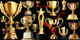 多样奖杯展示