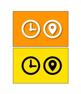 时间与位置图标设计示例