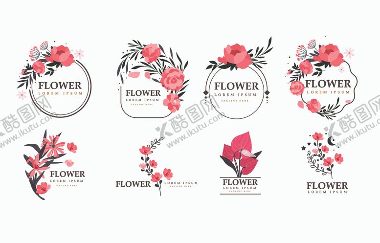 编号：98185804030601054199【酷图网】源文件下载-花卉边框